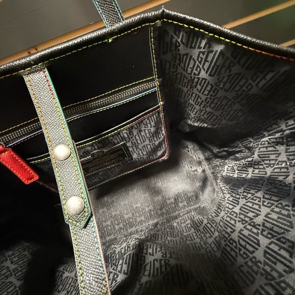 Kurt Geiger London Richmond Shopper Tote Bag – Leather, Interior Zip Pocket - Picture 7 of 12